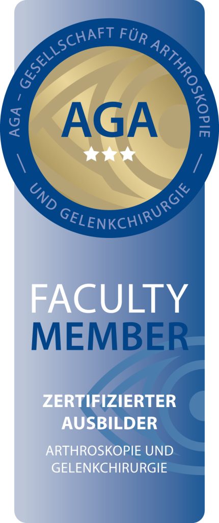 AGA - Gesellschaft für Arthroskopie und Gelenkchirurgie - AGA Faculty Member