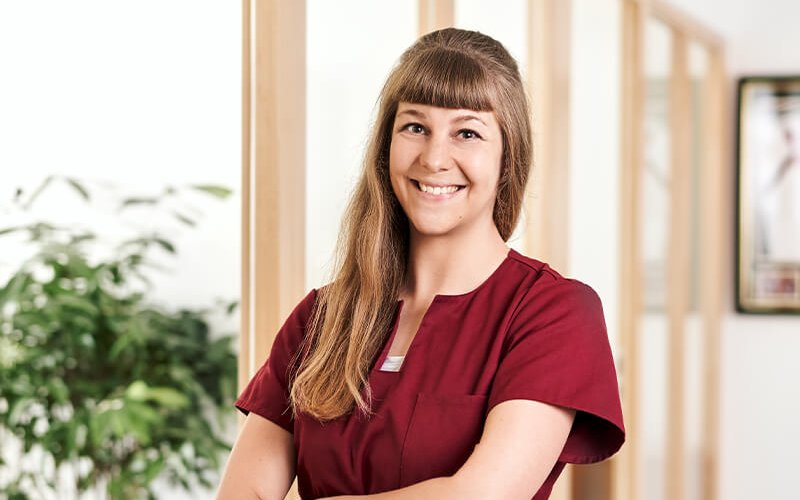 Janina Lünnemann ist im Sekretariat der Orthopädie Mediapark tätig.
